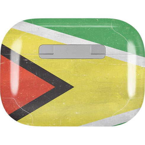 Guyana Flag Distressed Apple AirPods Pro Skin